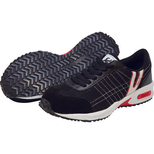 Nissin Sneakers with Anti-Slip Resin Toe Cap 25.5cm V2000BK-25.5 1 pair