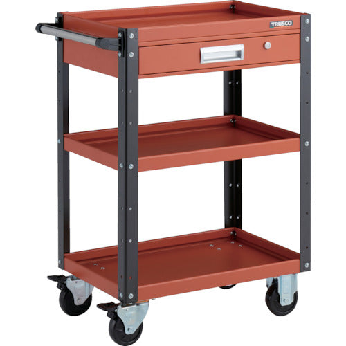 TRUSCO Tool Wagon Eagle Wagon 600 x 400 x H880 with drawer Orange/Black EGW-963V-ORBK 1 unit