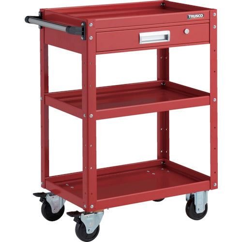 TRUSCO Tool Wagon Eagle Wagon 600 x 400 x H880 with Drawer Red EGW-963V-RR 1 Unit