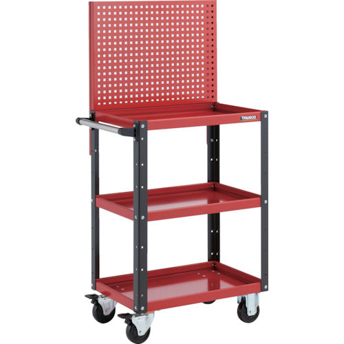 TRUSCO Tool Wagon Eagle Wagon with Upper Punching Panel 600X400X1330 Red/Black EGW-P963-RBK 1 Unit