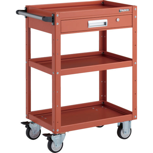 TRUSCO Tool Wagon Eagle Wagon 600X400XH880 with drawer, urethane wheels, orange EGW-963VU-OROR 1 unit