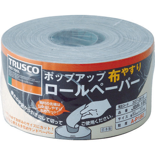 ＴＲＵＳＣＯ　ポップアップロールペーパー　９３ｍｍＸ３７ｍ　＃１８０　JBR-180　1 巻