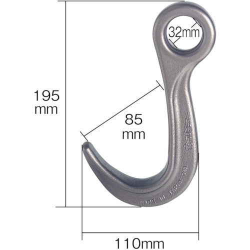 Super lining plate hook (for suspending lining plates only) Capacity: 1 ton FKH1 1 piece