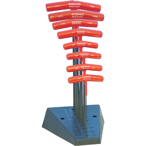 BONDHUS 볼 포인트 육각 T-핸들 세트 8개 세트(2-10mm+스탠드) BTX80M/S 1 S