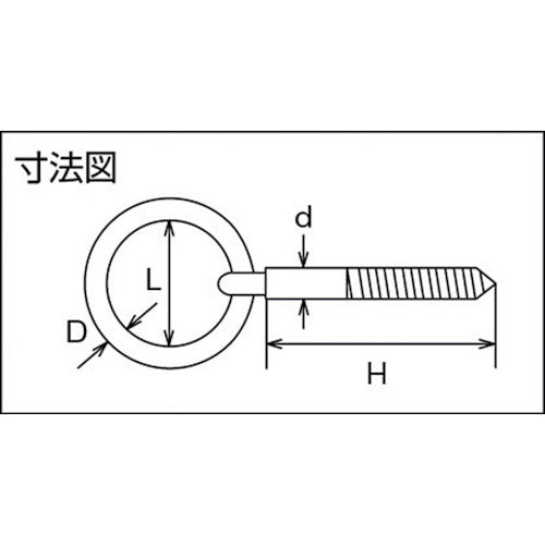 TRUSCO Round Ring Screw Stainless Steel 7mm (1 piece = 1 bag) TMS-7M 1 piece