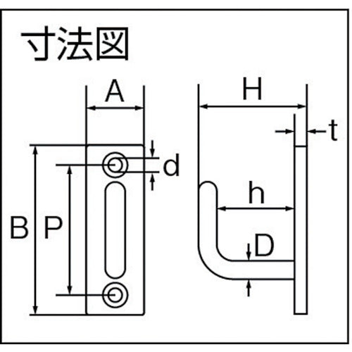 ＴＲＵＳＣＯ　ステンレスロングアイフック　４ｍｍ　（１個＝１袋）　TLEH-4　1 個