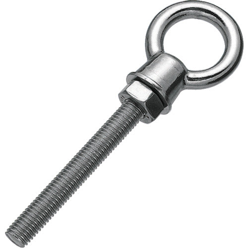TRUSCO K형 롱 아이볼트 스테인리스제 M10 80mm(1개=1봉) TLK-10M80 1개