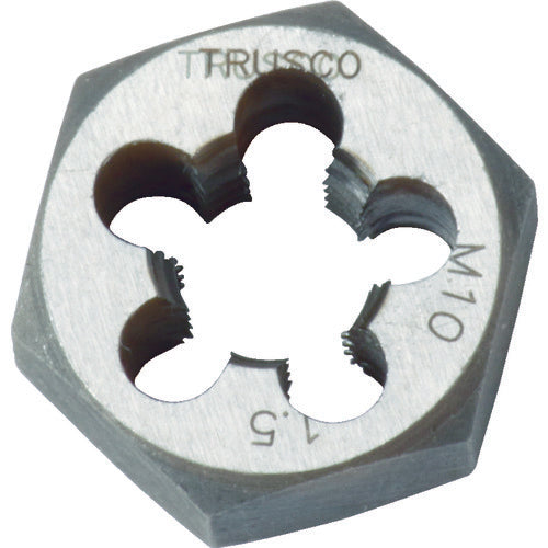 ＴＲＵＳＣＯ　六角サラエナットダイス　並目　Ｍ１０Ｘ１．５　TD6-10X1.5　1 個