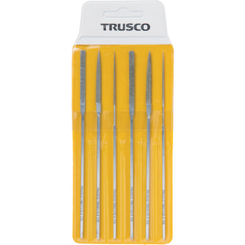 ＴＲＵＳＣＯ　ダイヤモンドミニヤスリ　平・半丸・丸　６本組セット　TMIS1　1 Ｓ