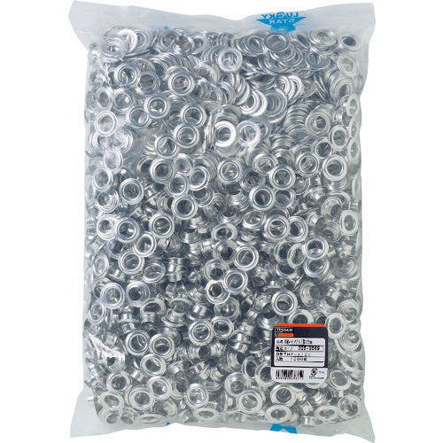 ＴＲＵＳＣＯ　両面ハトメ　アルミ　１２ｍｍ　１０００組入　（袋入）　THP-A12C　1 袋