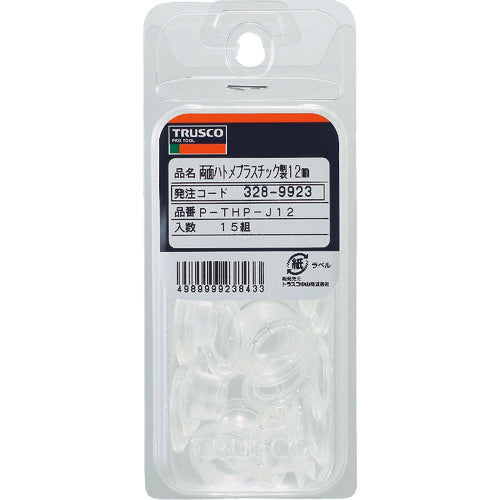 TRUSCCO 양면 비둘기 폴리카보네이트 투명 10mm 20조입 (블리스터 팩 입) P-THP-J10 1 PK