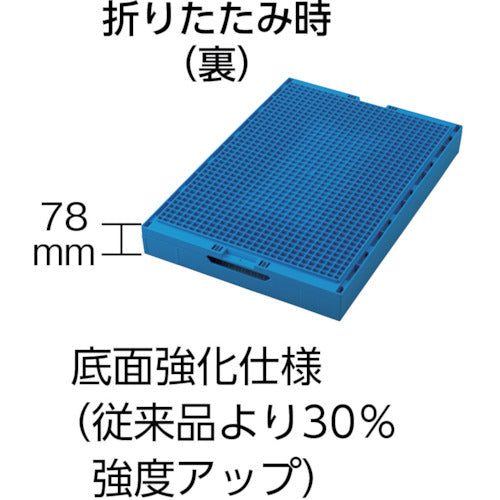 ＴＲＵＳＣＯ　折りたたみコンテナ７５Ｌ　透明　TR-75B　1 個