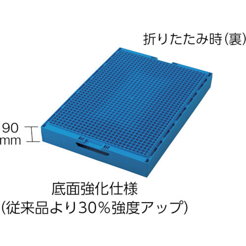 ＴＲＵＳＣＯ　折りたたみコンテナフタ付　７５Ｌ　透明　TR-F75B　1 個