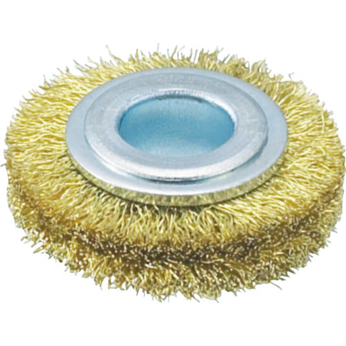 TRUSCO 호일 브러쉬 32X10mm 구멍 황동 선 선경 0.15 TB-6304 1개