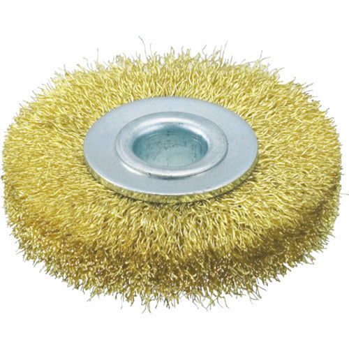 TRUSCO 호일 브러쉬 50X10mm 구멍 황동 선 선경 0.15 TB-6324 1개