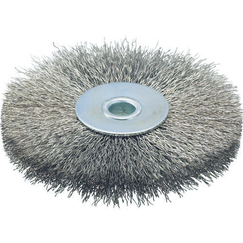 TRUSCO Wheel Brush 100X10mm Hole Stainless Steel Wire Diameter 0.3 TB-6353 1 pc
