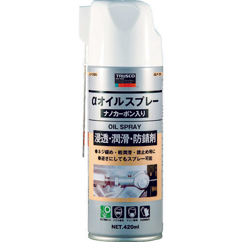 TRUSCO α 오일 스프레이 나노 카본 420ml ALP-OSN 1 개