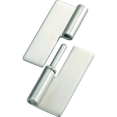 TRUSCO Stainless Steel Heavy Duty Insertion/Removal Hinge, Total Length 100mm, Left-Handed (1 set = 1 bag) TNH-100CL 1 set