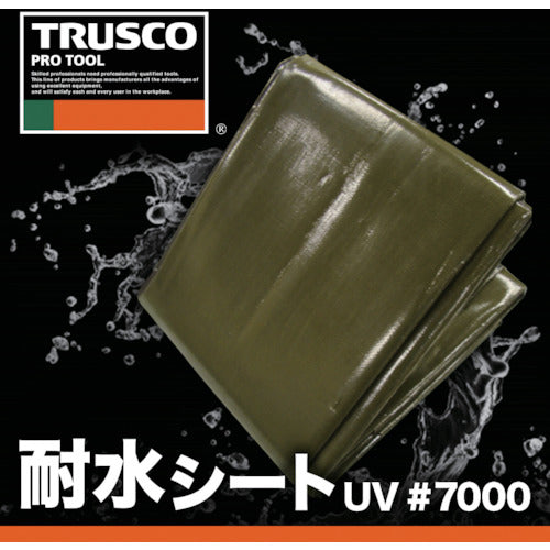 ＴＲＵＳＣＯ　耐水ＵＶシート＃７０００　幅３．６ｍＸ長さ５．４ｍ　TWP7000-3654　1 枚