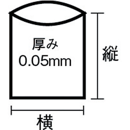 ＴＲＵＳＣＯ　業務用ポリ袋　厚み０．０５Ｘ１５０Ｌ　（５枚入）　A-0150　1 袋