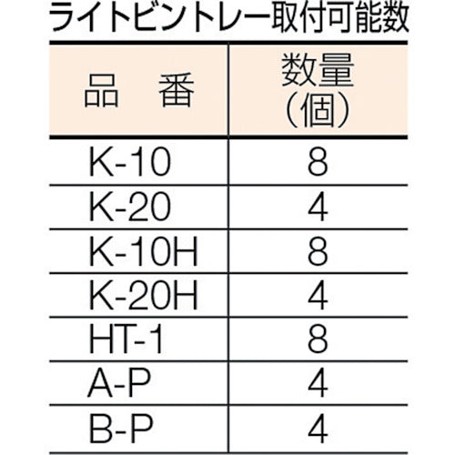 TRUSCO UPR 형 라이트 빈 랙 용 선반 판 UPR-L1 1 장