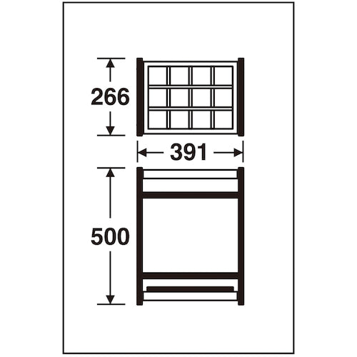Teramoto Folding Umbrella Stand Type A (Holds 12 Umbrellas) UB-280-212-0 1 unit