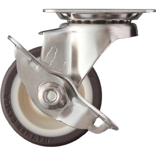 망치 S 시리즈 올 스테인리스 자유자재 SP 부착 우레탄 B차 65mm 315S-UB65 1개