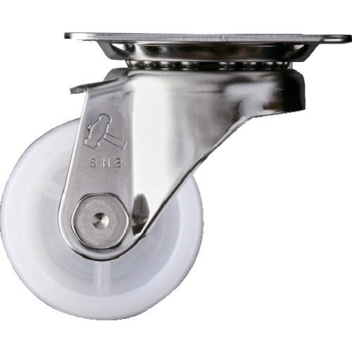 ハンマー　Ｓシリーズオールステンレス　旋回式ナイロン車輪　５０ｍｍ　320S-N50　1 個