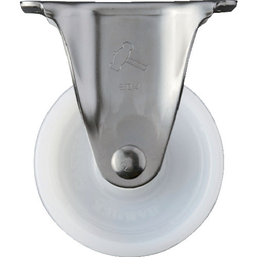 ハンマー　Ｓシリーズオールステンレス　固定式ナイロン車輪　１００ｍｍ　320SR-N100　1 個