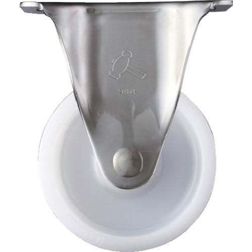 ハンマー　Ｓシリーズオールステンレス　固定式ナイロン車輪　１２５ｍｍ　320SR-N125　1 個