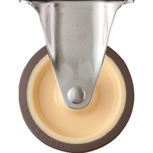 Hammer S series all stainless steel fixed urethane wheel (roller bearing) 150mm 320SR-UB150 1 piece