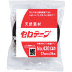 ニチバン　着色セロテープ　ＮＯ．４３０　黒　１２ｍｍＸ３５ｍ　4306-12　10 巻