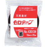 ニチバン　着色セロテープ　ＮＯ．４３０　黒　１８ｍｍＸ３５ｍ　4306-18　10 巻