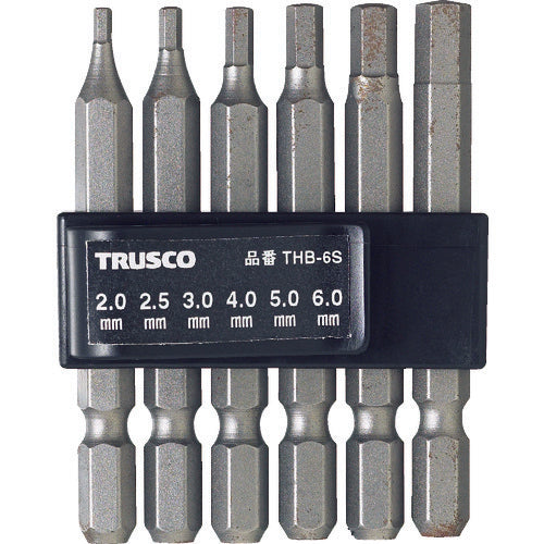 ＴＲＵＳＣＯ　六角ビットセット　THB-6S　1 Ｓ