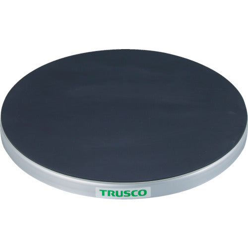 ＴＲＵＳＣＯ　回転台　１００Ｋｇ型　Φ４００　ゴムマット張り天板　TC40-10G　1 台