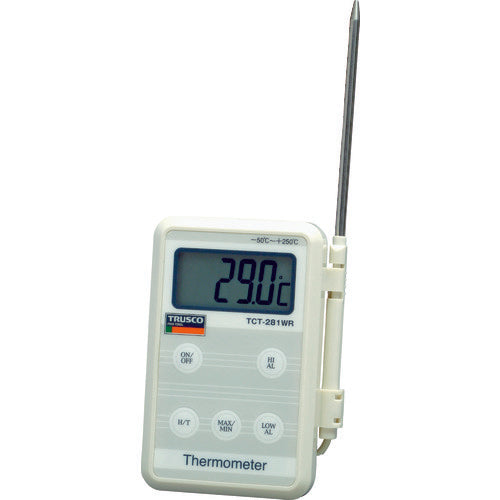 TRUSCO [Sold out and discontinued] Waterproof thermometer TCT-281WR 1 unit