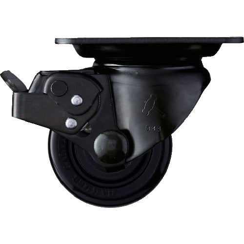 Hammer, low-floor, heavy-duty, swivel-type nylon wheels (ball bearings), 65 mm, SP included, body: black, 545H-NRB65, 1 pc