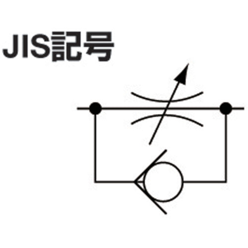 チヨダ　タッチスピードコントローラα（金属）メーターアウト１０ｍｍ・Ｒ１／４　C10-02SC-O　1 個