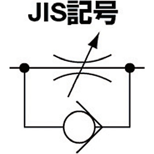 チヨダ　タッチスピードコントローラα（金属）メーターアウト６ｍｍ・Ｍ５×０．８　C6-M5SC-O　1 個