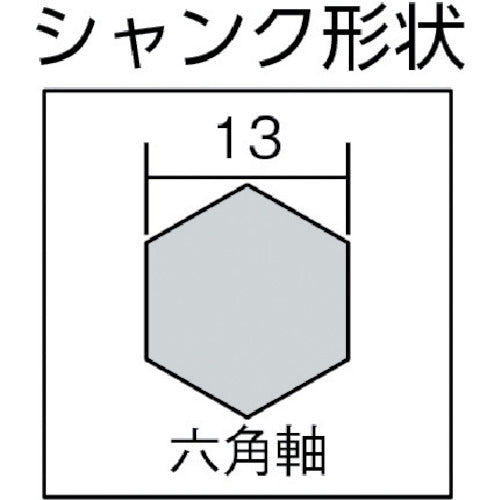 ミヤナガ　デルタゴンＨＥＸビットΦ１０．０×２８０ｍｍ　DLHEX100　1 本