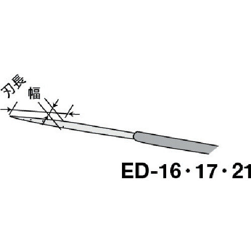 呉英　ＤＩＡヤスリ　ＥＤ−１６　丸φ１．１　３６２　ED-16　1 本