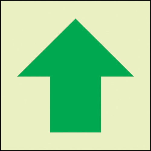 그린 크로스 축광 피난 유도 표지판 스티커 화살표 1150411024 1 장