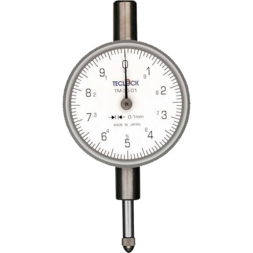 Tecrock Small Dial Gauge Measurement Range 0-10mm TM-35-01F 1 pc