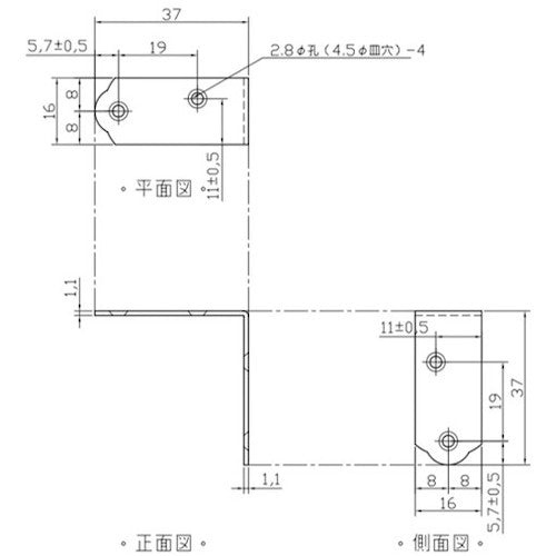 ＷＡＫＩ　ユニクロ隅金　金折　ＢＫ−０３２　３６　４枚入り　BK-032　1 組