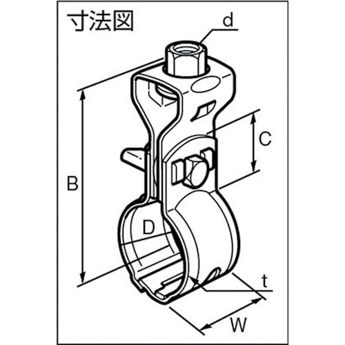 日栄インテック　配管支持金具　組式吊バンド　タンバックル付　２５Ａ　（１袋（ＰＫ）＝２個入）　N-010112025　1 袋