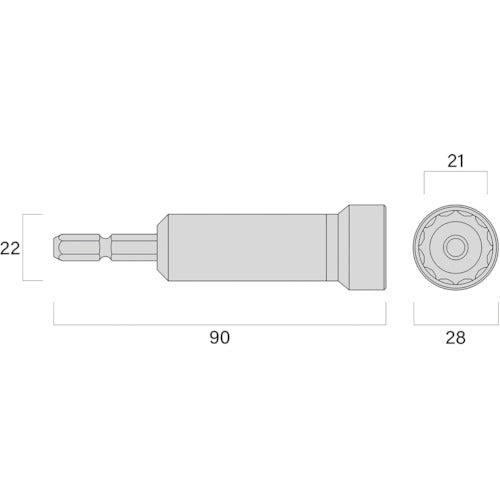 후지 화살 세미롱 소켓(흑금) 512-21-BG 1개