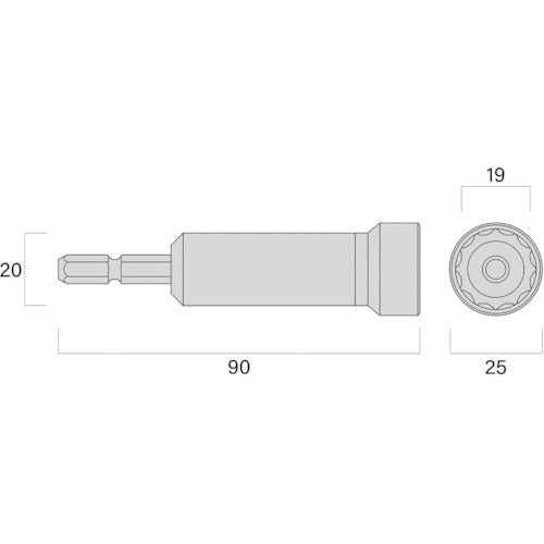 후지 화살 세미롱 소켓(흑금) 512-19-BG 1개