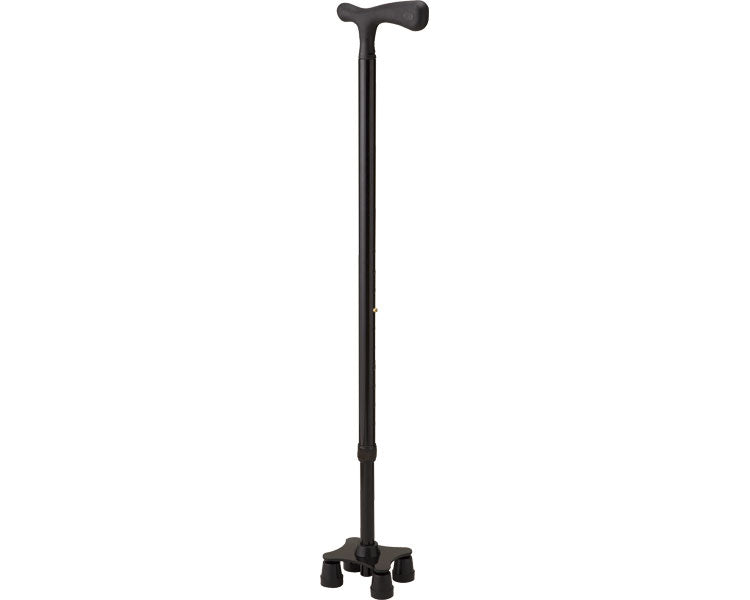 Slim four-pronged cane / SSS-12 Black 1 piece
