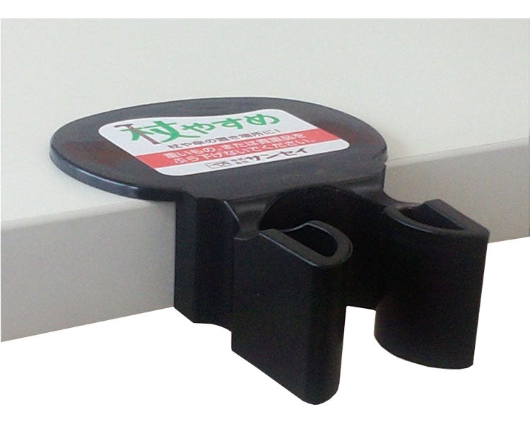 Cane rest T-shaped / tue-T Black 1 piece