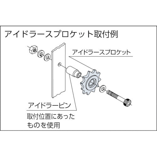 ＫＡＮＡ　ステンレスアイドラースプロケット３５　SUSID35C16D10　1 個